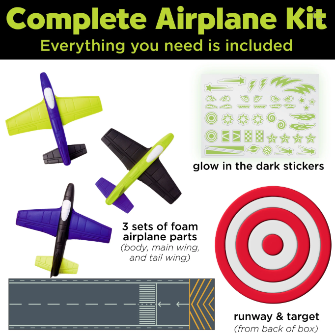 Glow Stunt Squadron Foam Fliers Kit