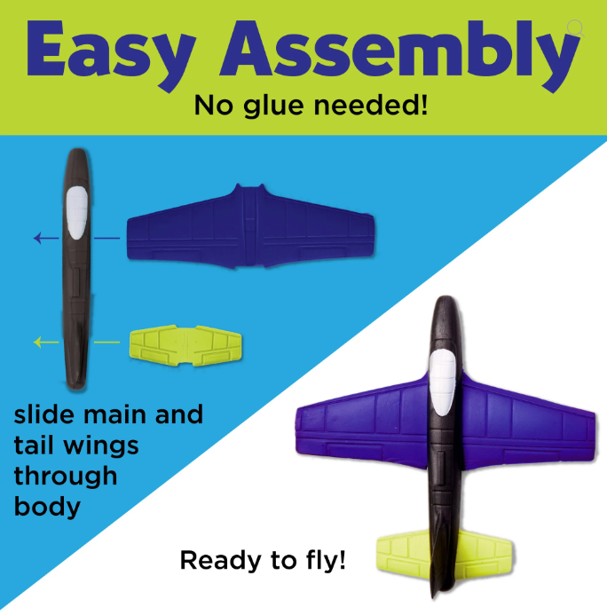 Glow Stunt Squadron Foam Fliers Kit