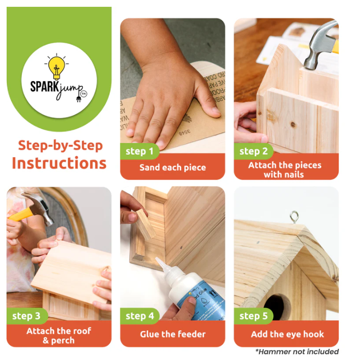 Junior Birdhouse Woodworking Kit