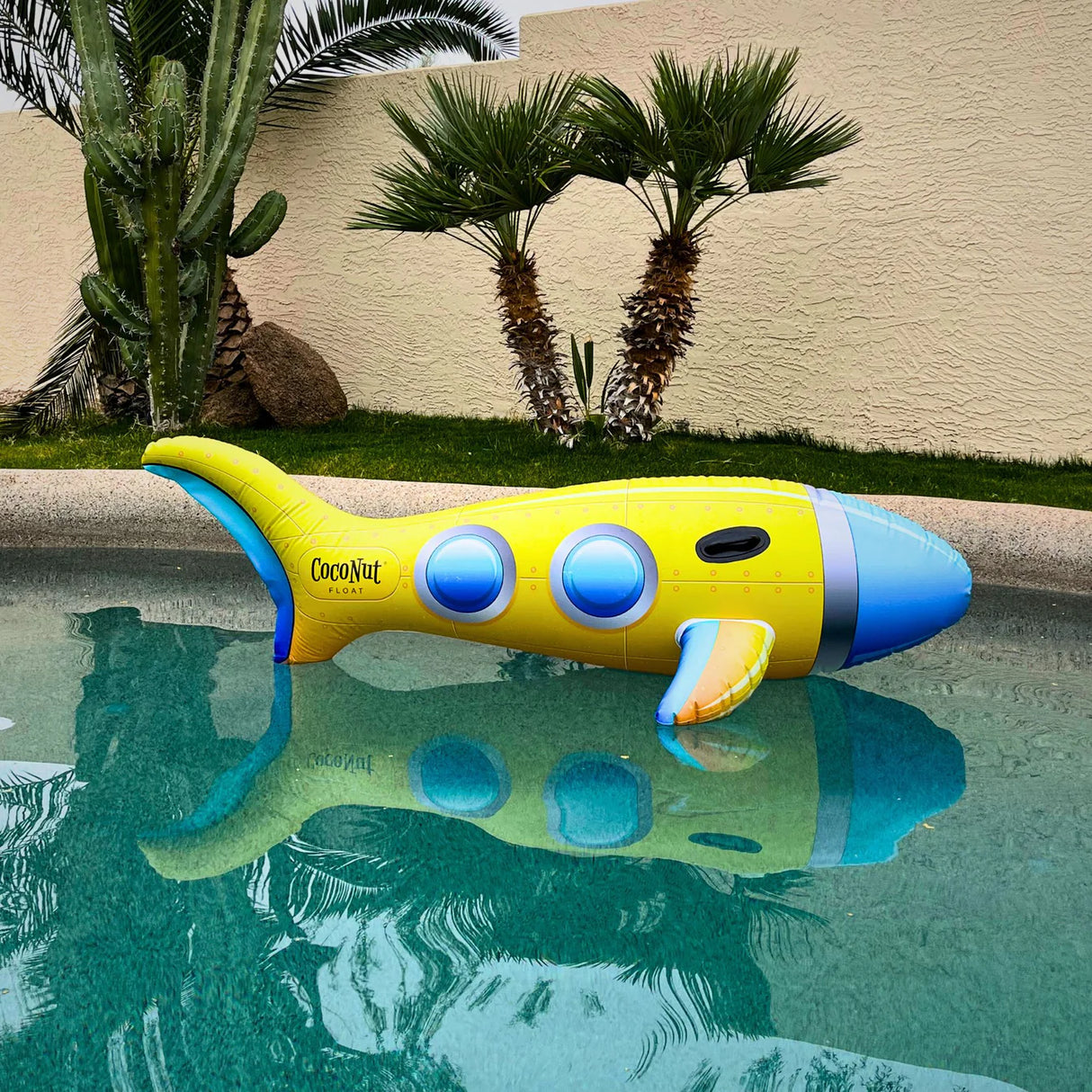 Ride On Yellow Submarine Pool Float