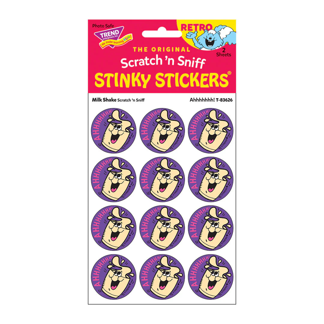 Scratch 'n Sniff Ahhhh Milk Shake Stickers