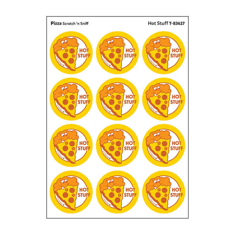 Scratch 'n Sniff Hot Stuff Pizza Stickers