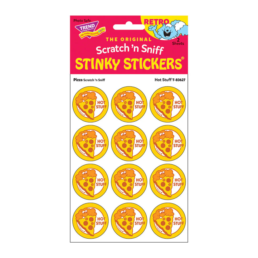 Scratch 'n Sniff Hot Stuff Pizza Stickers