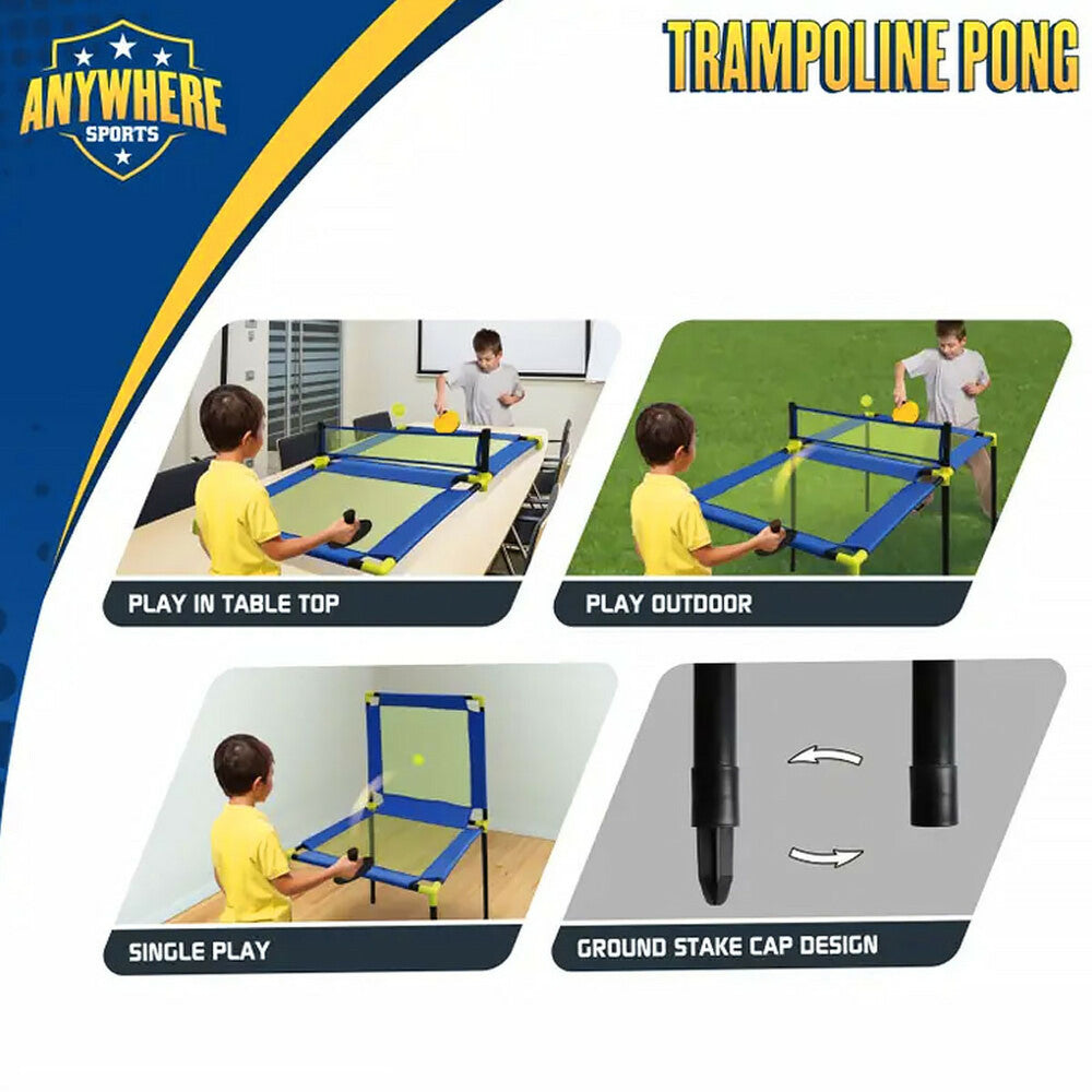 Trampoline Pong - Table Tennis Set