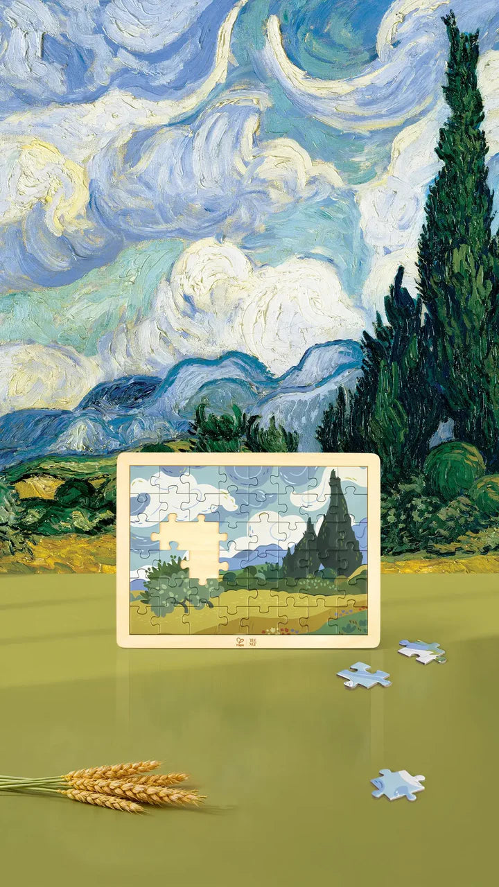48 pc Van Gogh Cypresses Puzzle The Met Series