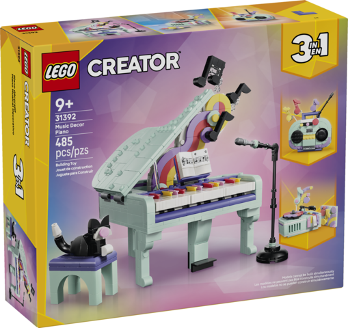 LEGO® Creator 3in1 Music Decor Piano With Cat