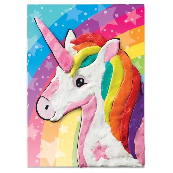 Coloring with Clay Unicorn Friends