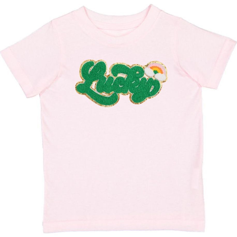 Lucky Rainbow Patch St Patrick's Day Tee Size 12-18M
