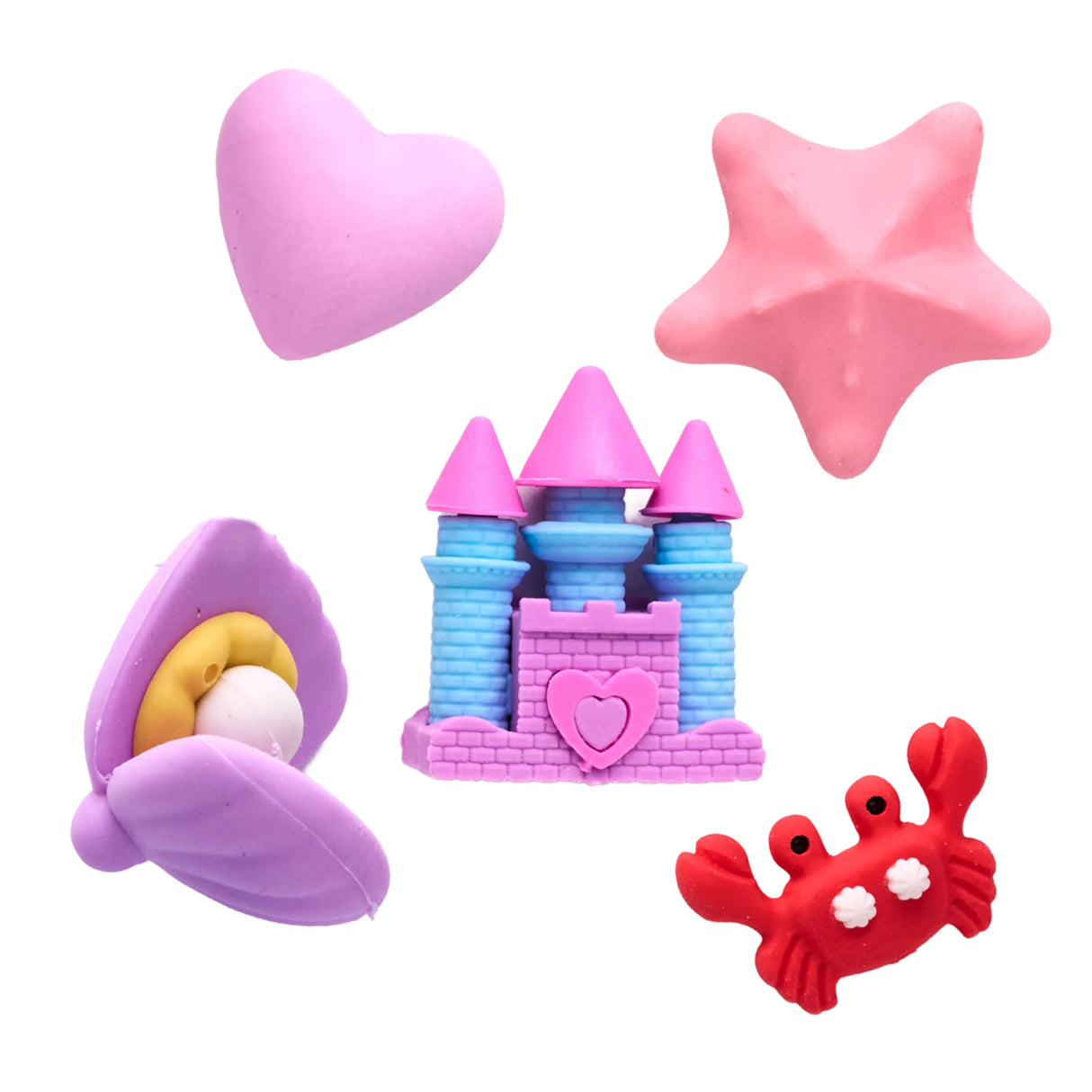 Mermaid Desk Pets Eraser Set