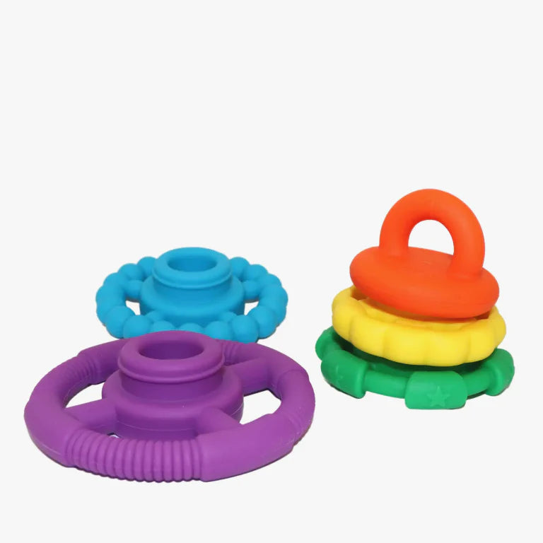Rainbow Stacker Silicone Teether Jellystone