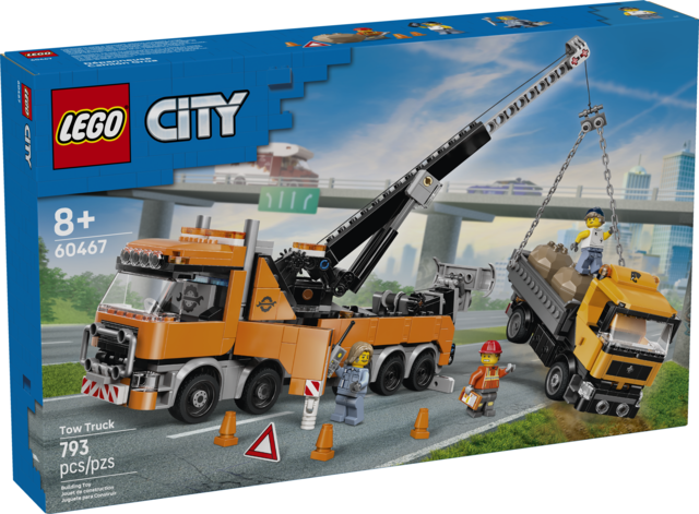 LEGO® City Heavy-Duty Recovery Tow Truck with Crane