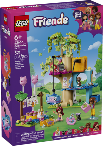 LEGO® Friends Cat Birthday Party & Tree House