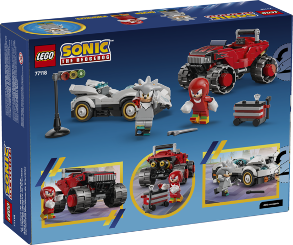 LEGO® Sonic the Hedgehog™ Silver's Car Vs. Knuckles' Monster Truck