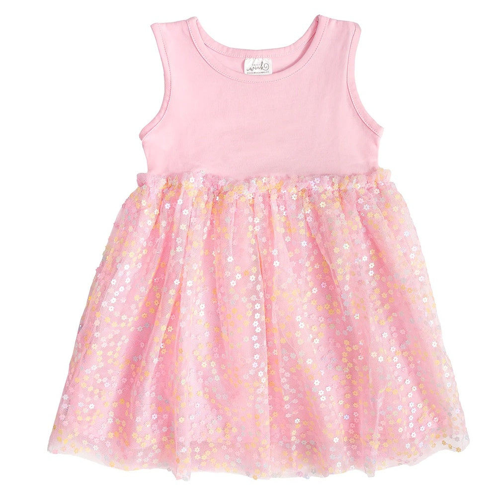 Pink Confetti Flower Dress 2T