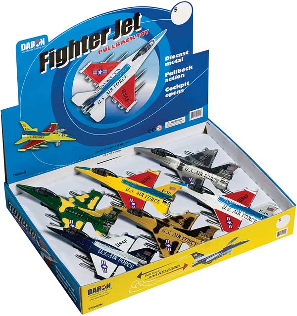 Fighter Jet Pullback Toy (sold individually)