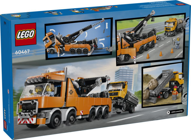LEGO® City Heavy-Duty Recovery Tow Truck with Crane