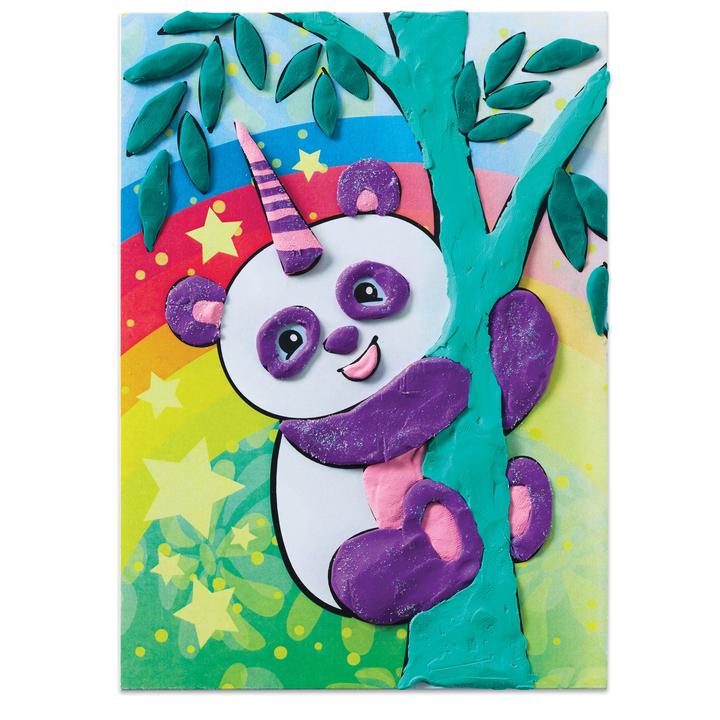Coloring with Clay Unicorn Friends