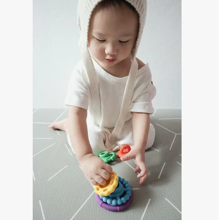 Rainbow Stacker Silicone Teether Jellystone