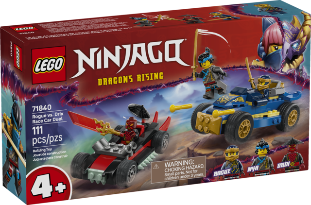 LEGO® NINJAGO® Rogue vs. Drix Race Car Duel