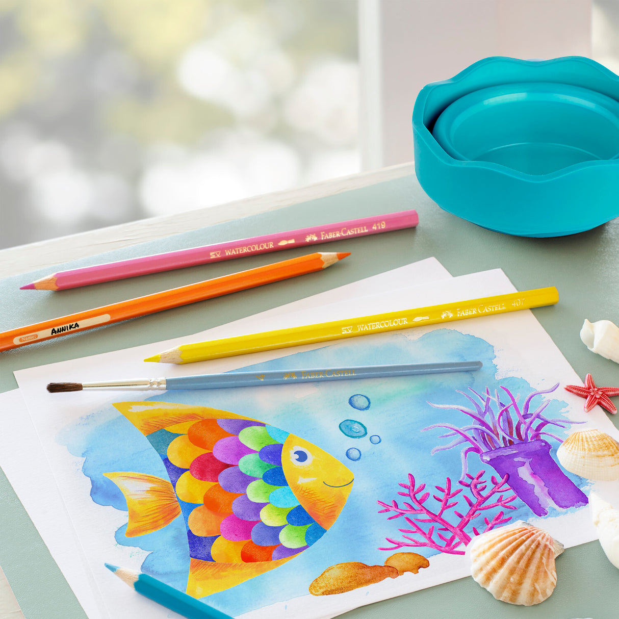 Clic & Go Watercup Turquoise