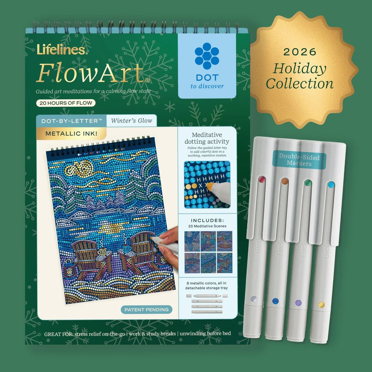 FlowArt Winter's Glow Dot By Letter