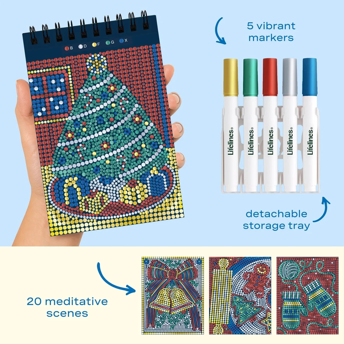 FlowArt Mini Deck The Halls Dot-by-Letter