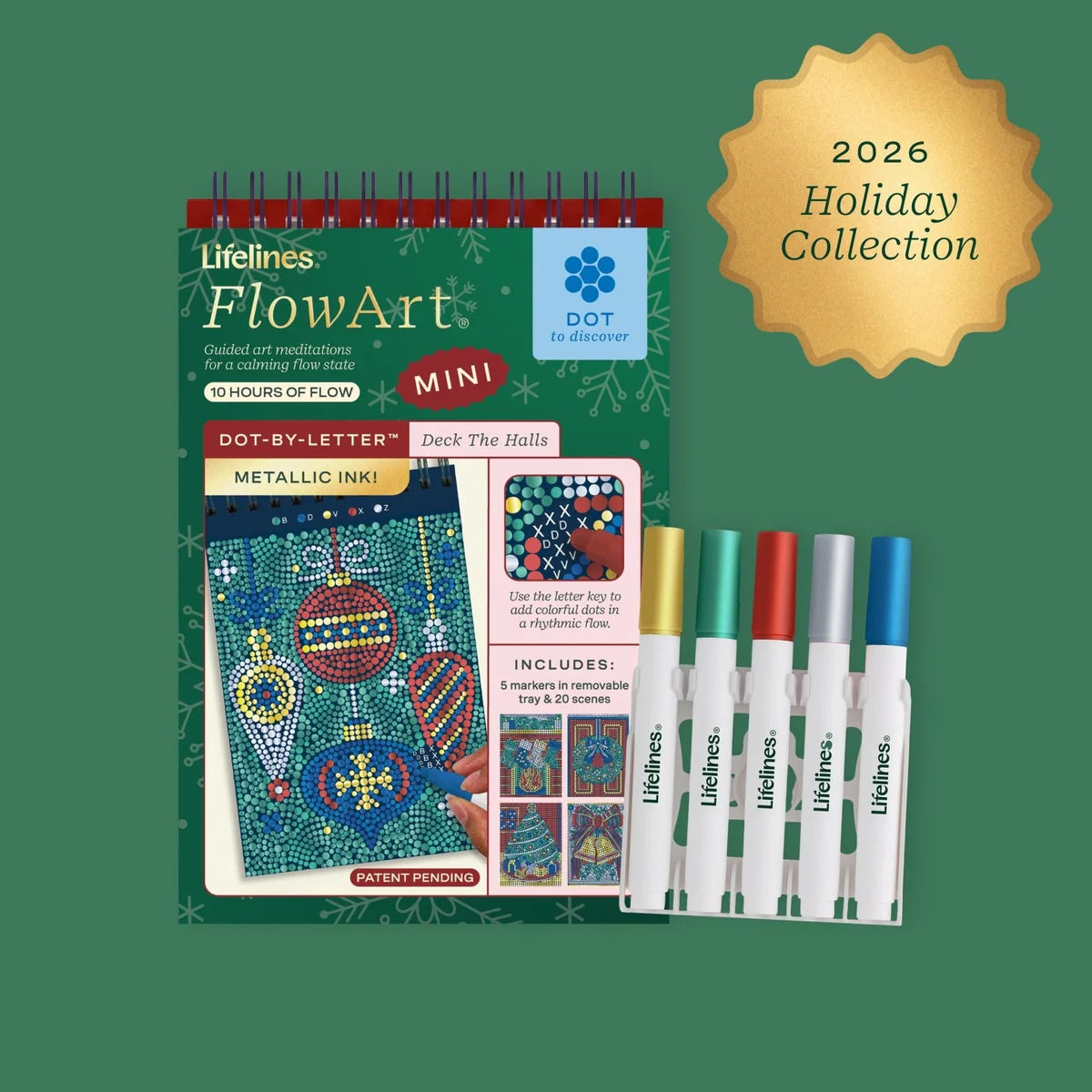 FlowArt Mini Deck The Halls Dot-by-Letter