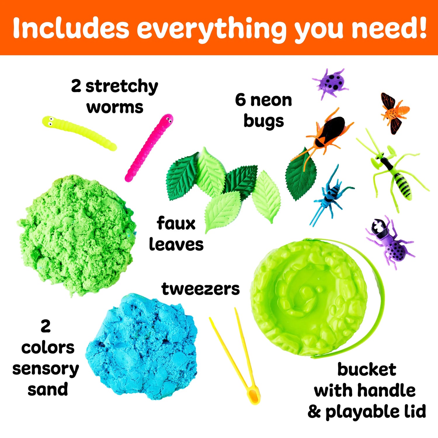 Neon Bugs Sensory Adventure Water Play