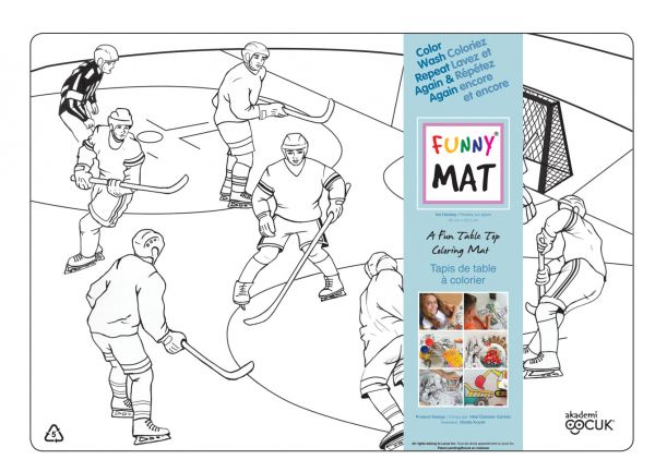 Funny Mat Hockey Solid