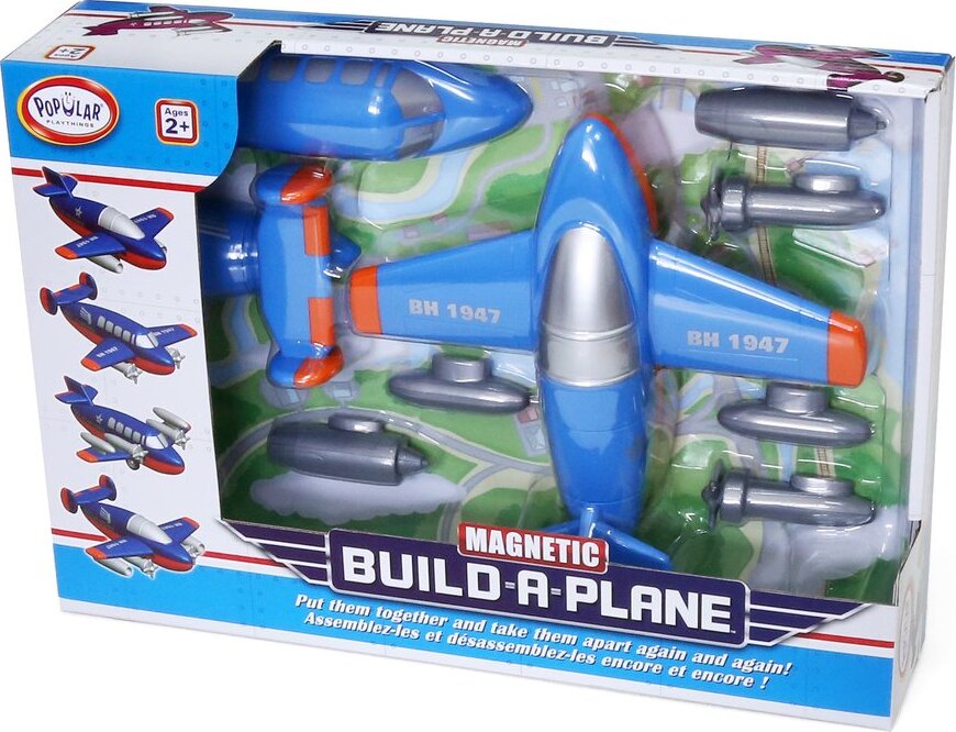 Magnetic Build a Plane (assorted colors)