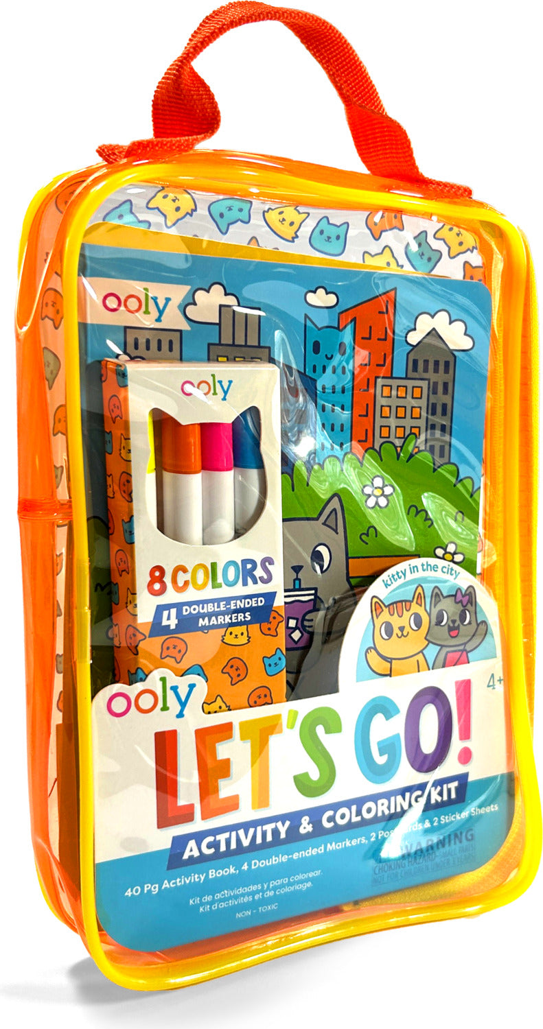 Let's Go! Activity & Coloring Kit - Kitty in the City