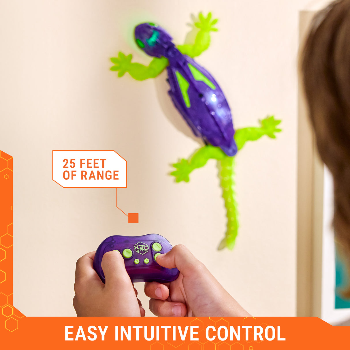 Hex Bots Glowing Wall Crawler Gecko