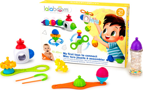 Gift Set - My First Toys To Assemble and Beads - 21 Pcs