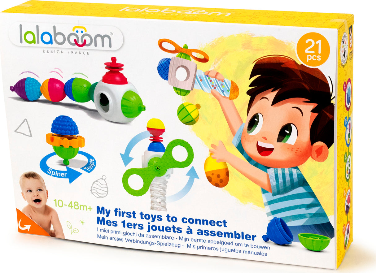 Gift Set - My First Toys To Assemble and Beads - 21 Pcs