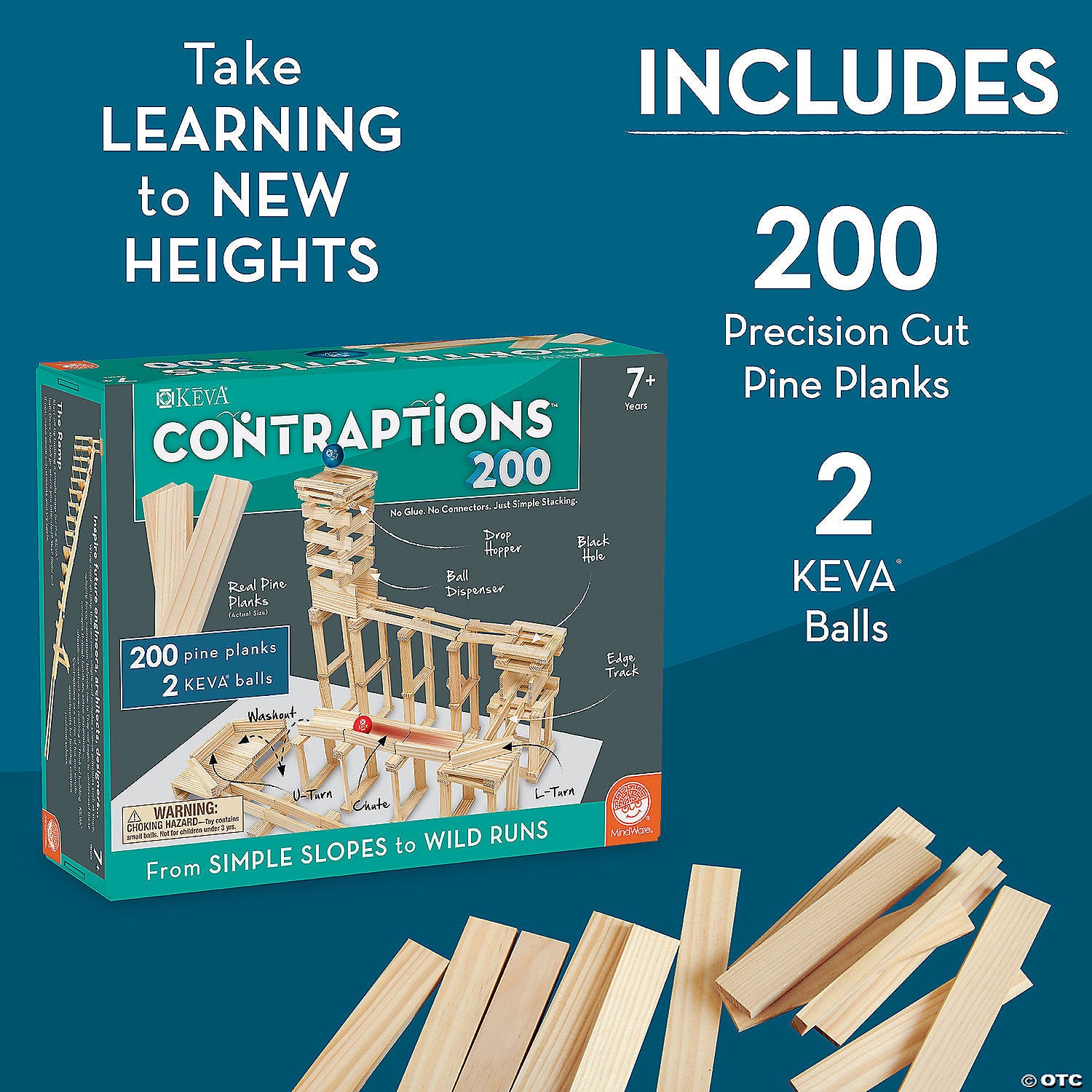 KEVA Contraptions 200 Plank set