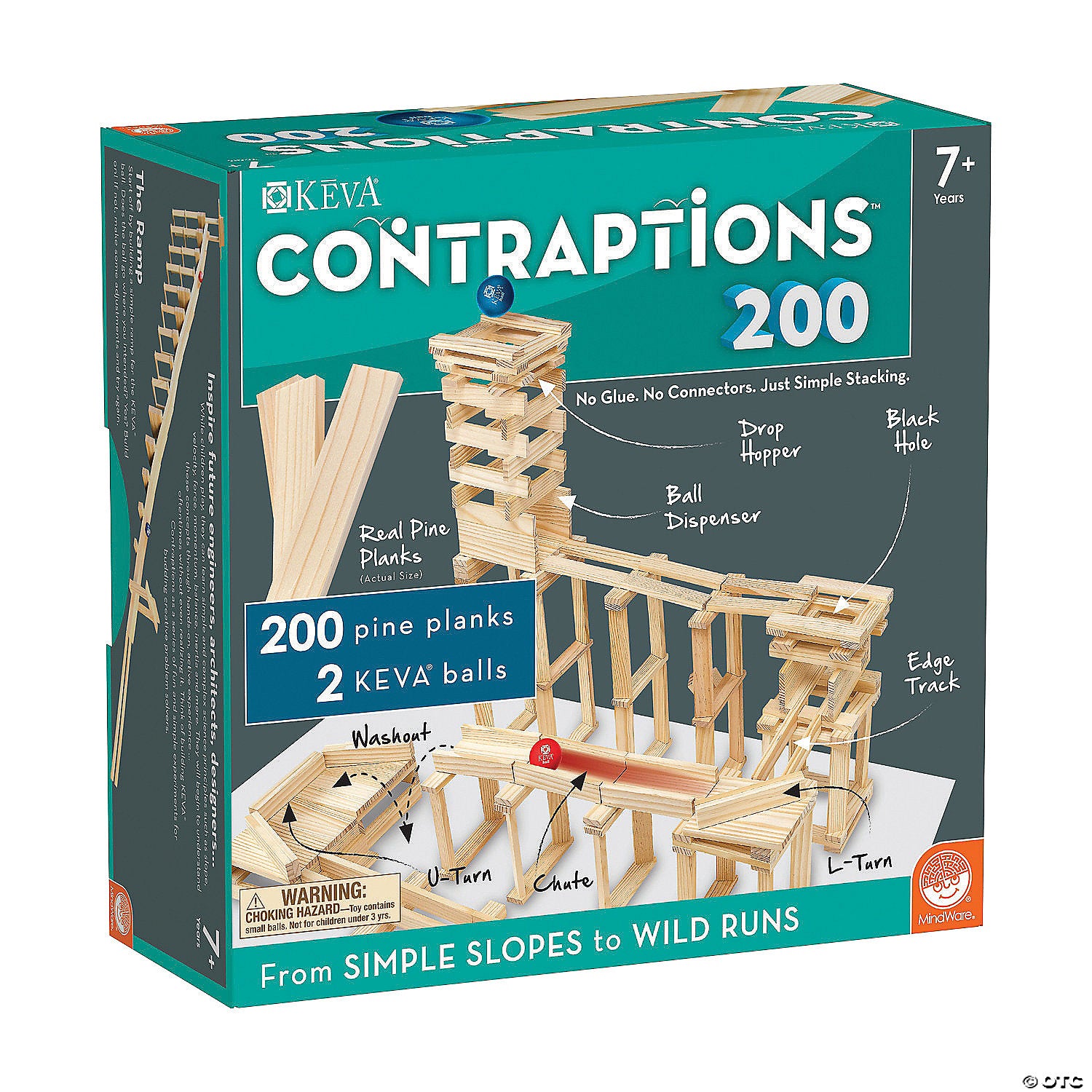 KEVA Contraptions 200 Plank set