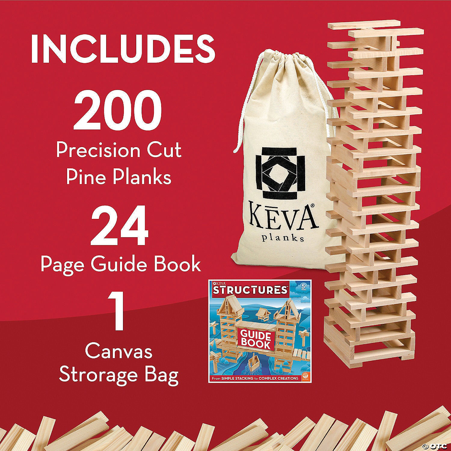 KEVA Structures 200 Plank Set