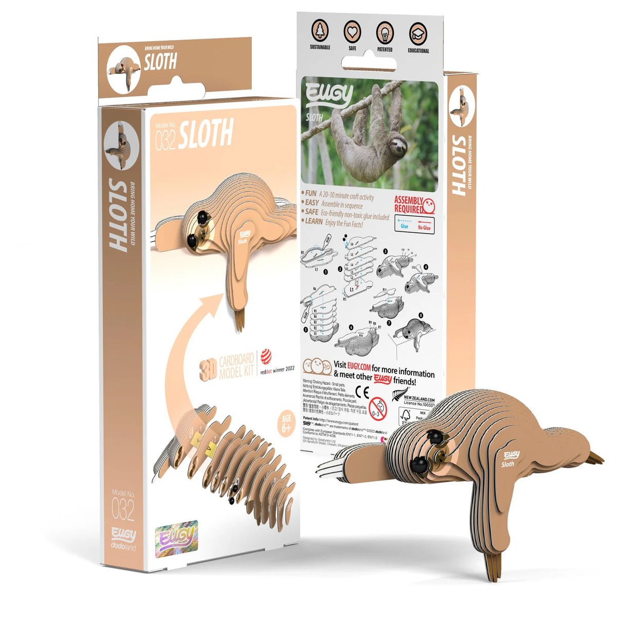 Eugy Sloth 3D Puzzle