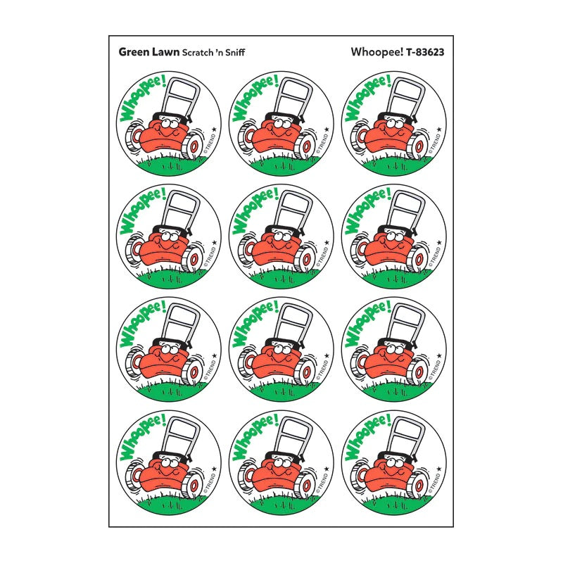 Scratch 'n Sniff Whoopee Green Lawn Stickers