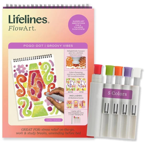 Groovy Vibes Pogo Dot Flowart