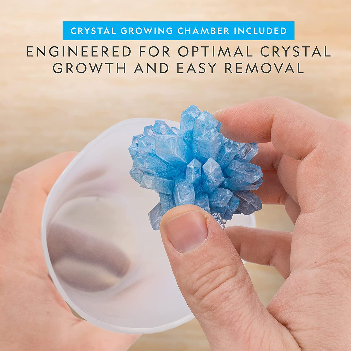 Crystal Lab Light Up Display Blue Marble