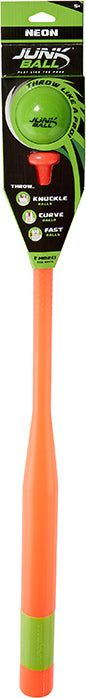Junk Ball Neon Bat & Ball Set