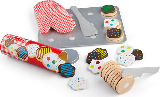 Wooden Slice and Bake Cookie Set