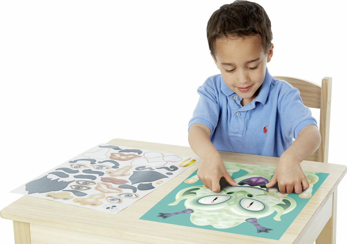 Make-a-Face Crazy Characters Sticker Pad