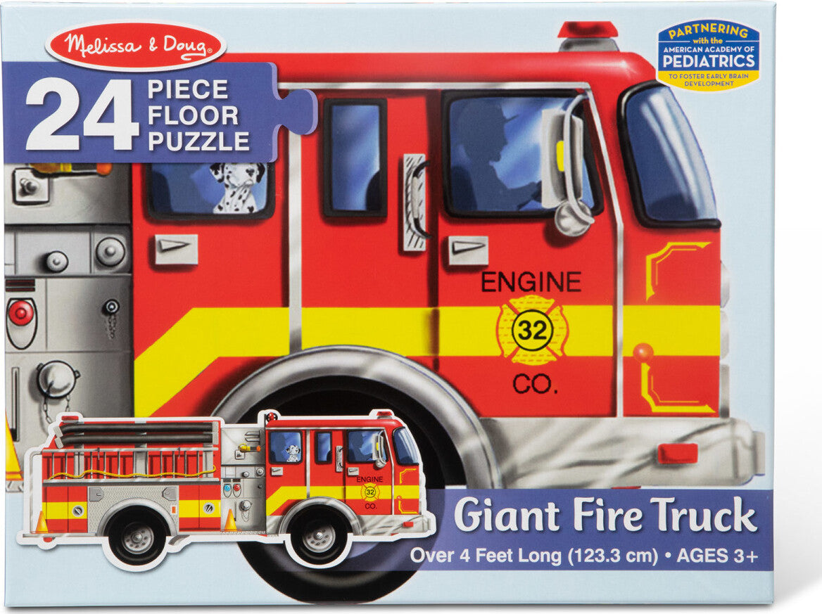 24 pc Giant Fire Truck Floor Puzzle