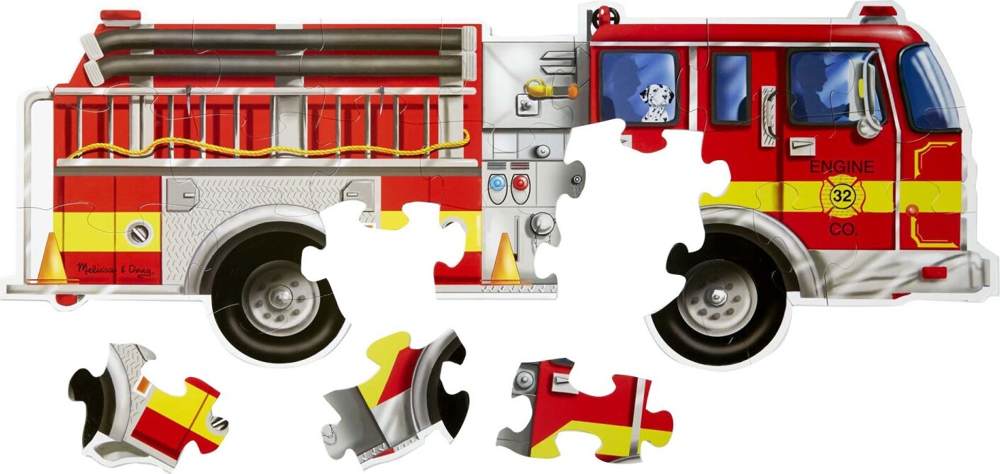 24 pc Giant Fire Truck Floor Puzzle