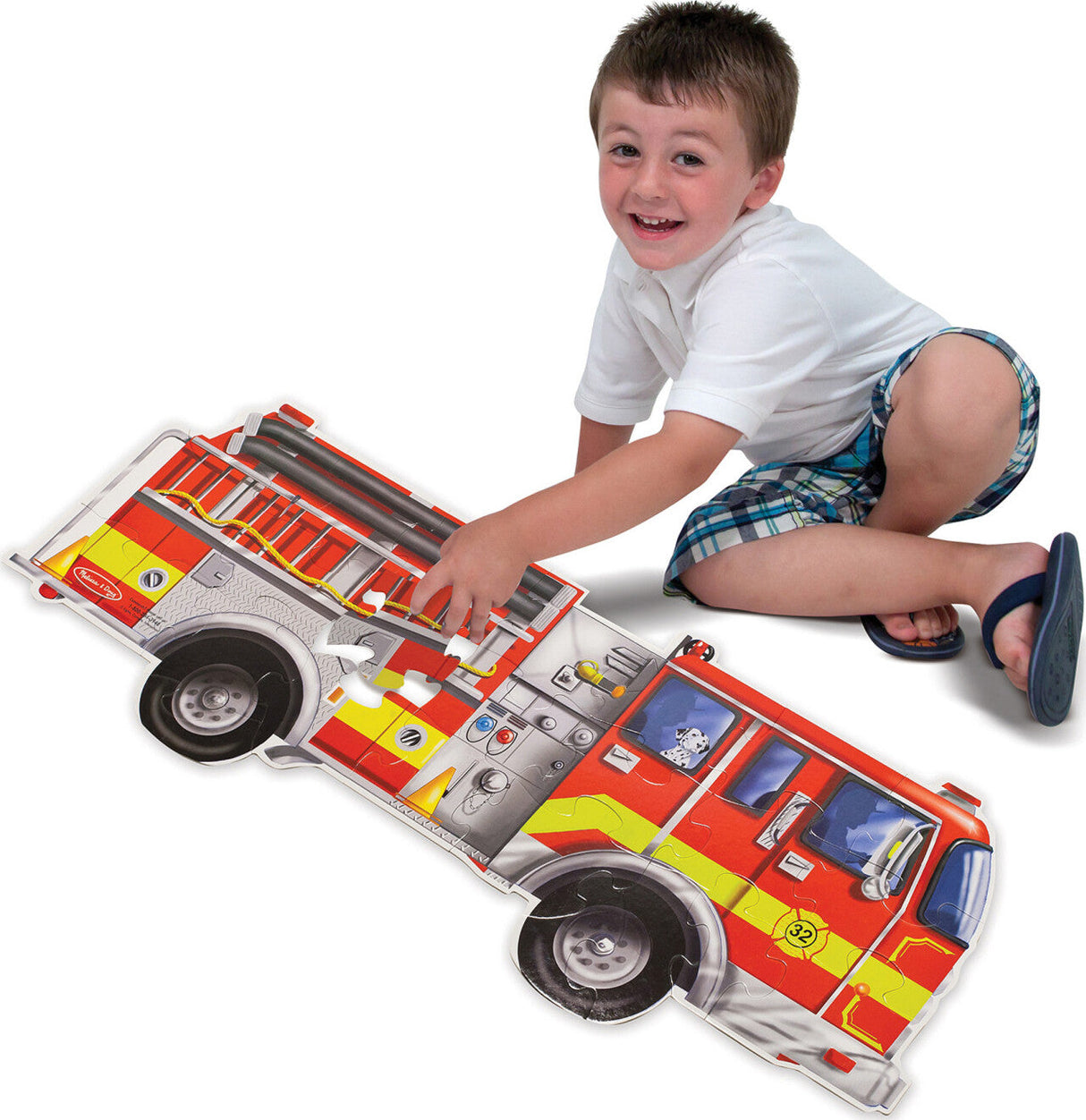 24 pc Giant Fire Truck Floor Puzzle