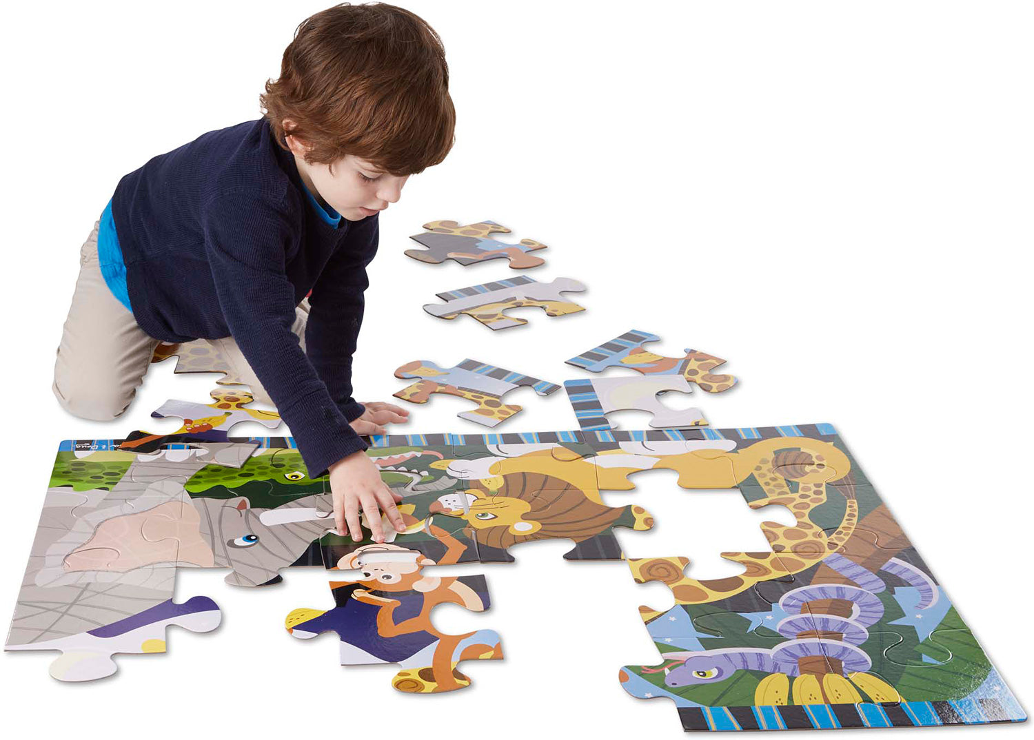 24 pc Safari Social Floor Puzzle