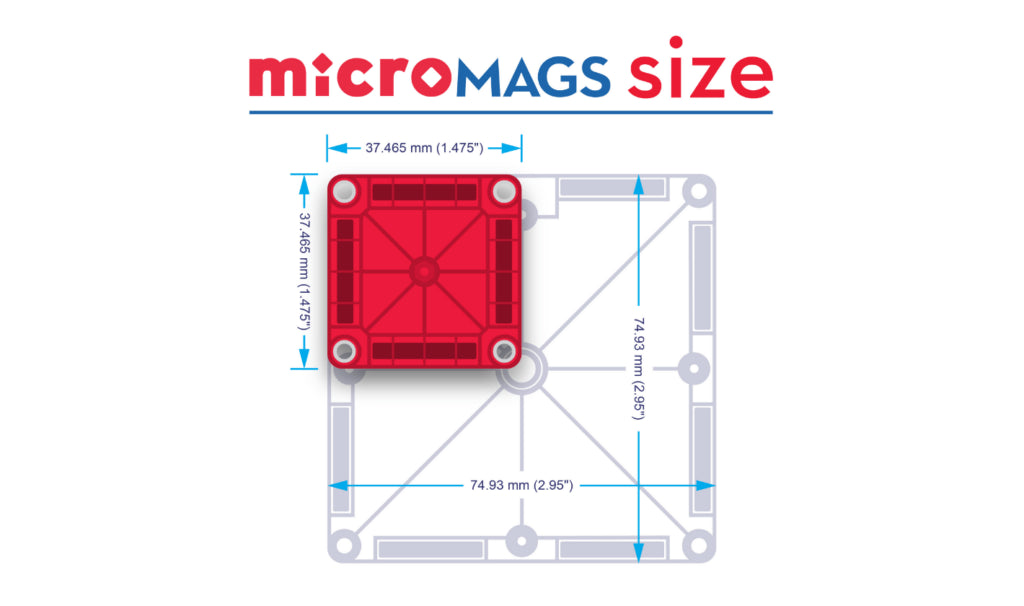 Magna-Tiles® Combo Micro Mags 46 piece set