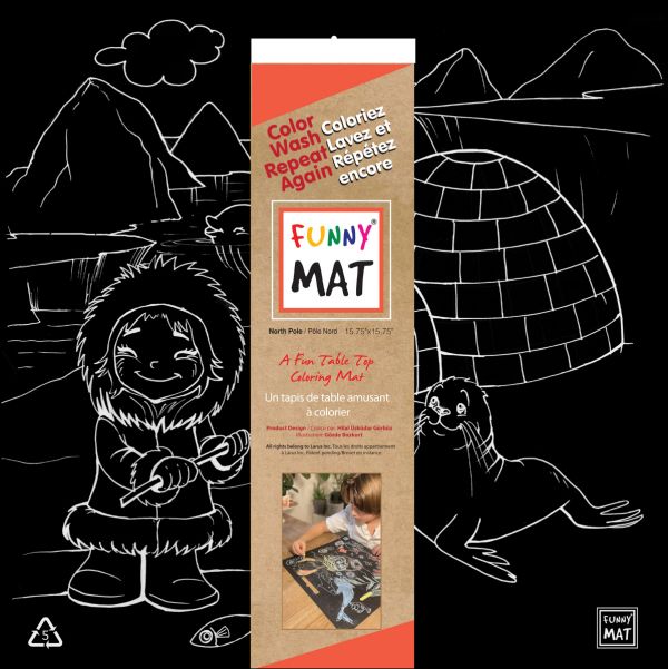 Funny Mat North Pole Black
